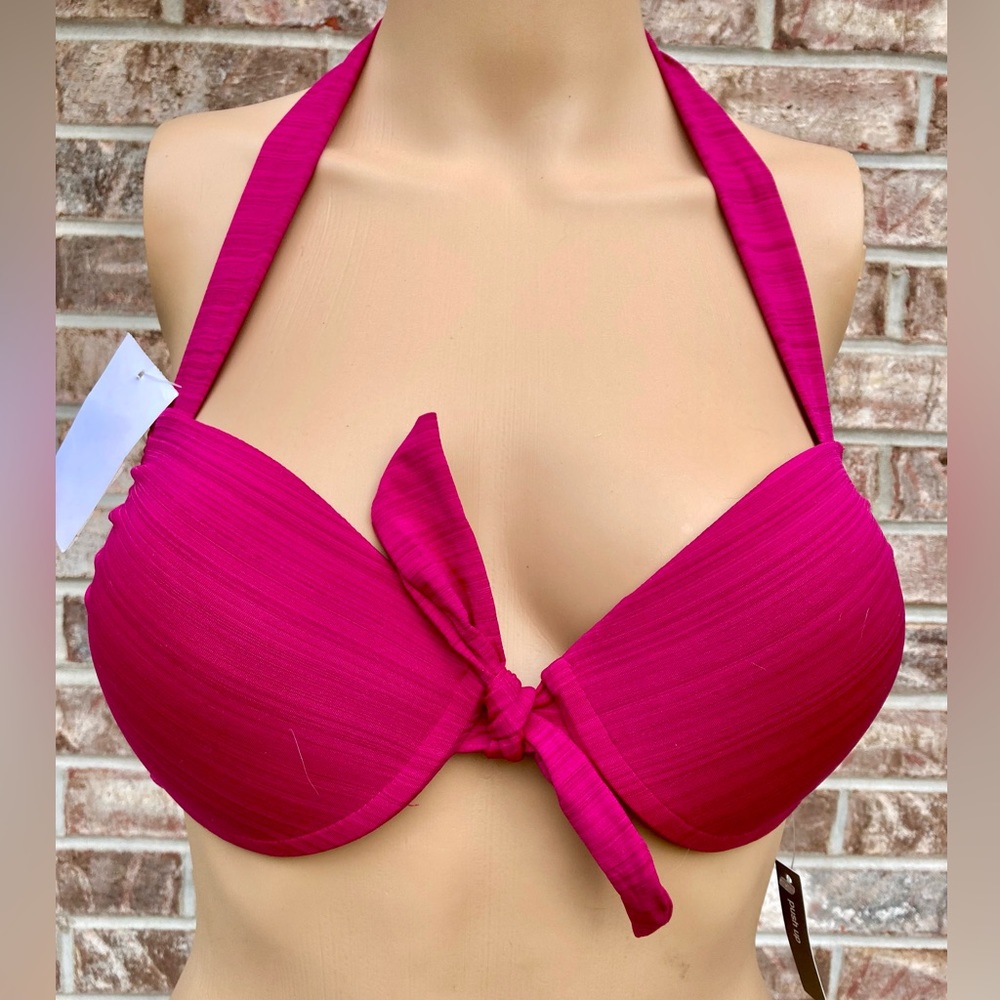 NWTs Mossimo Fuchsia Push-up Bikini Top